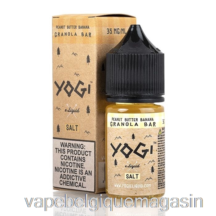 Barre Granola Banane Au Beurre D'arachide Et Au Jus De Vape - E-liquide Aux Sels De Yogi - 30 Ml 35 Mg